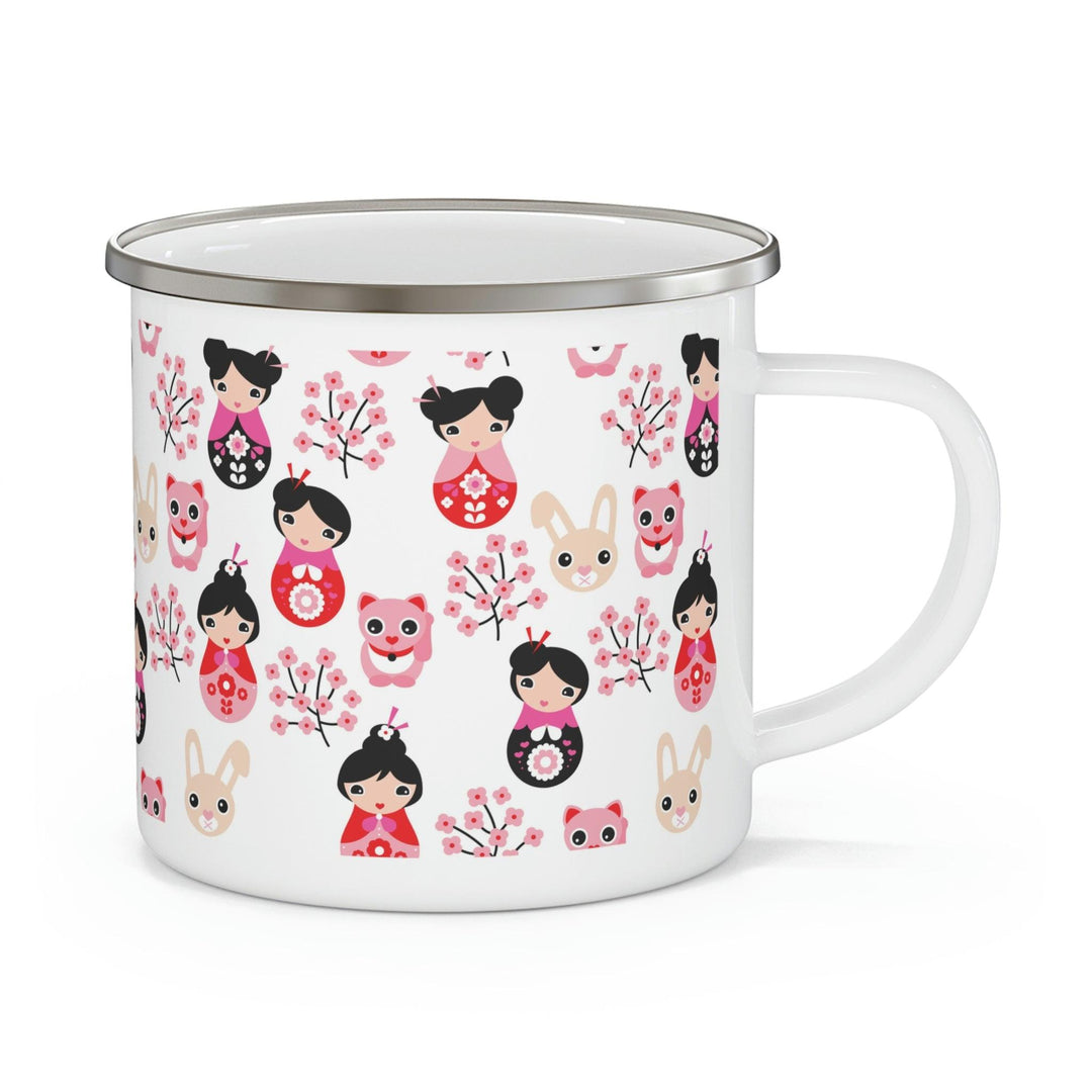 Lisslune | Personalized Adventure Enamel Camping Mug for Outdoor Lovers