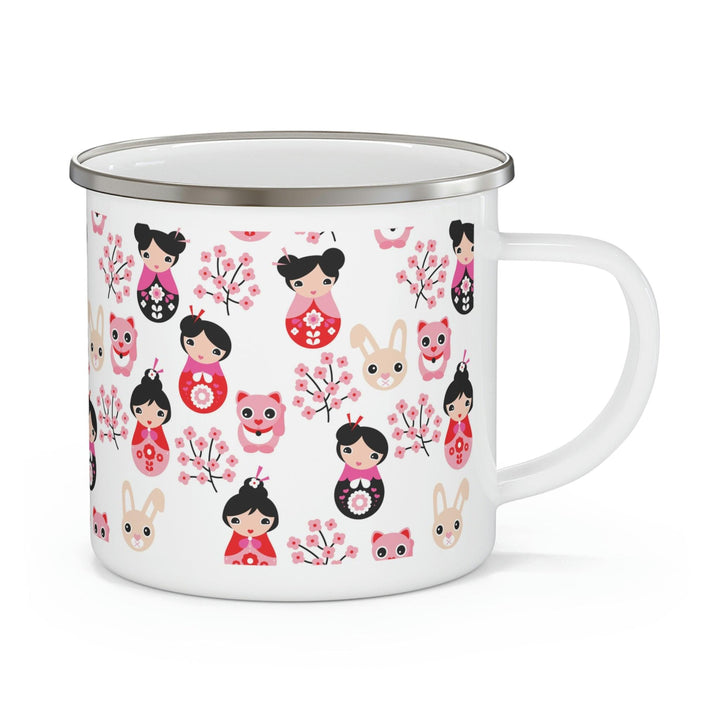 Lisslune | Personalized Adventure Enamel Camping Mug for Outdoor Lovers