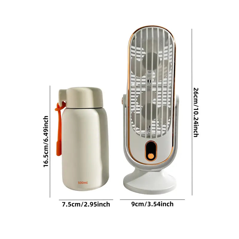 Lisslune | Portable Mini Air Conditioner with USB Charging – 5 Speeds & 720° Rotation