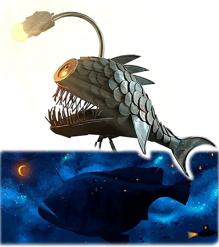 Lisslune | Steampunk Angler Fish Lamp