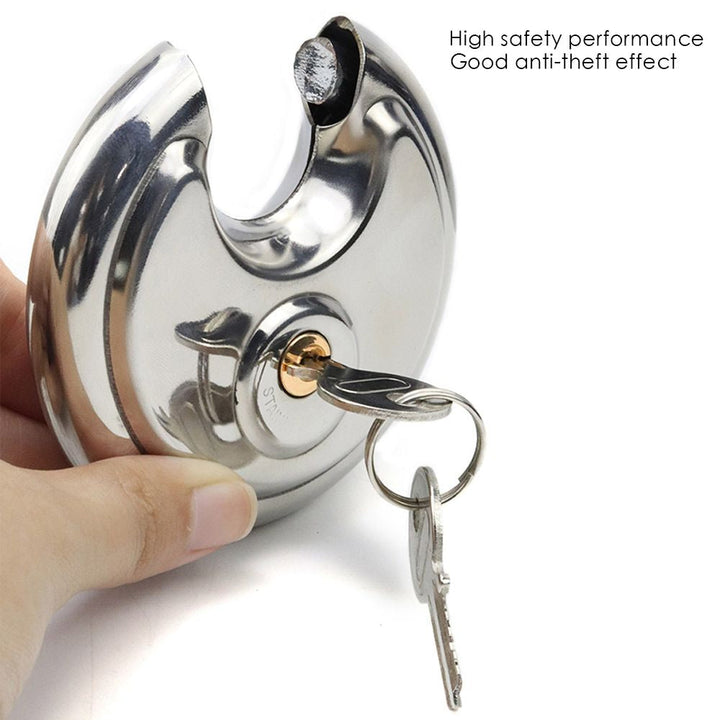 Lisslune | Heavy Duty Round Stainless Steel Padlock