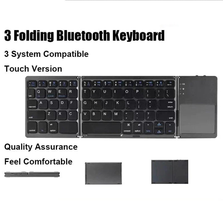 Lisslune | Foldable Bluetooth Keyboard with Touchpad