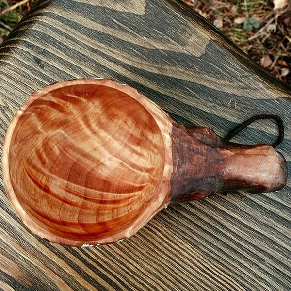 Lisslune | Wooden Cup - WildSip - Handmade Animal Design - Adventurous Hydration