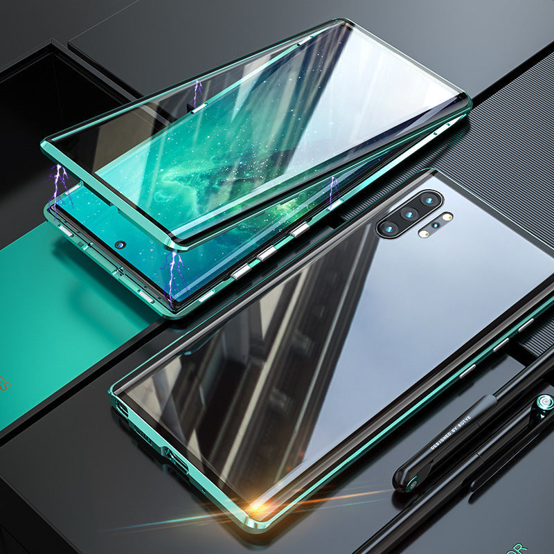 Lisslune | Magnetic Tempered Glass Dual-Sided Phone Case for Samsung