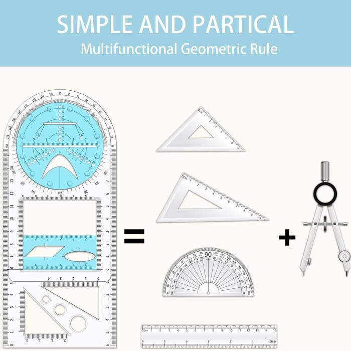 Lisslune | Multifunctional Geometric Rulers