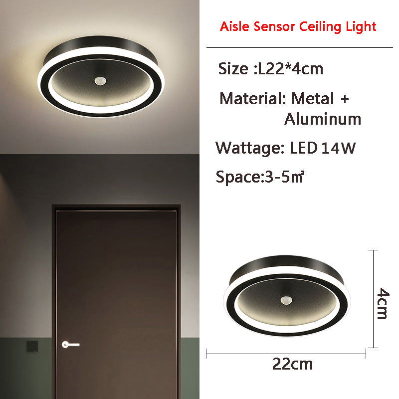 Lisslune | MotionGlide PIR Motion Sensor LED Ceiling Light | Smart Lighting | Energy Efficient | Perfect for Hallway & Bathroom