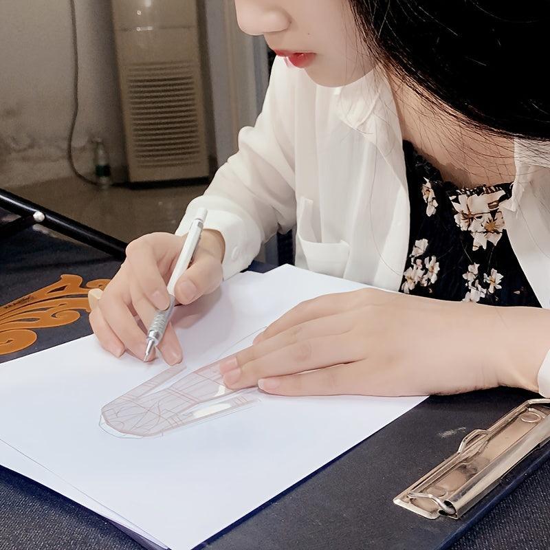 Lisslune | Fashion Designer's Acrylic Sketch Line - Ultimate Guide for Human Figures and Clothing Designs