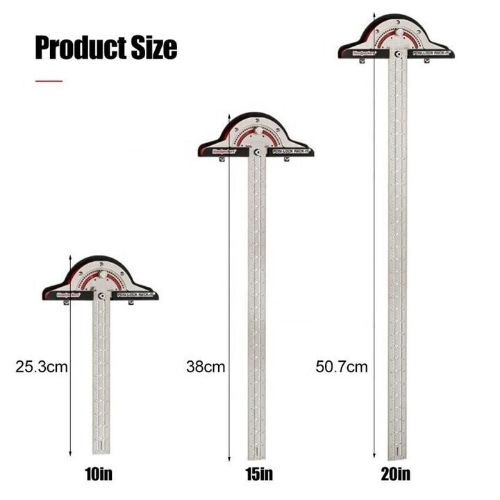 Lisslune | Ultra Precision Marking Ruler Square T Type Woodworking Scriber Measuring Tool