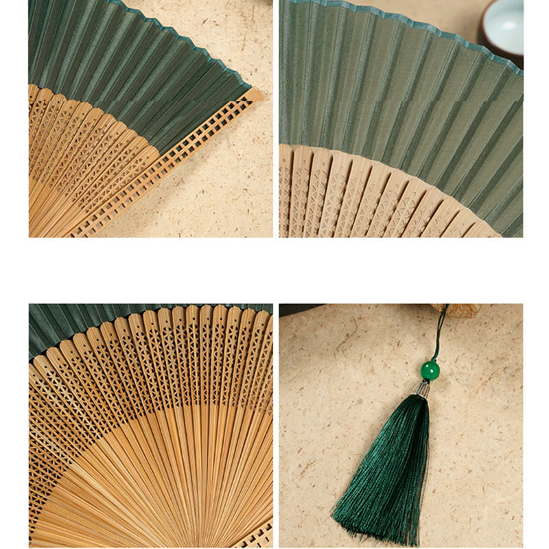 Lisslune | Hand fan made of bamboo silk