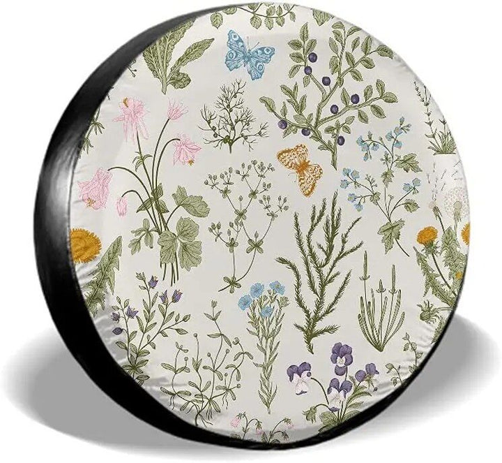 Lisslune | Charming Flower Back Camera Cover for SUV, Jeep, RV – Weatherproof Polyester Accessories