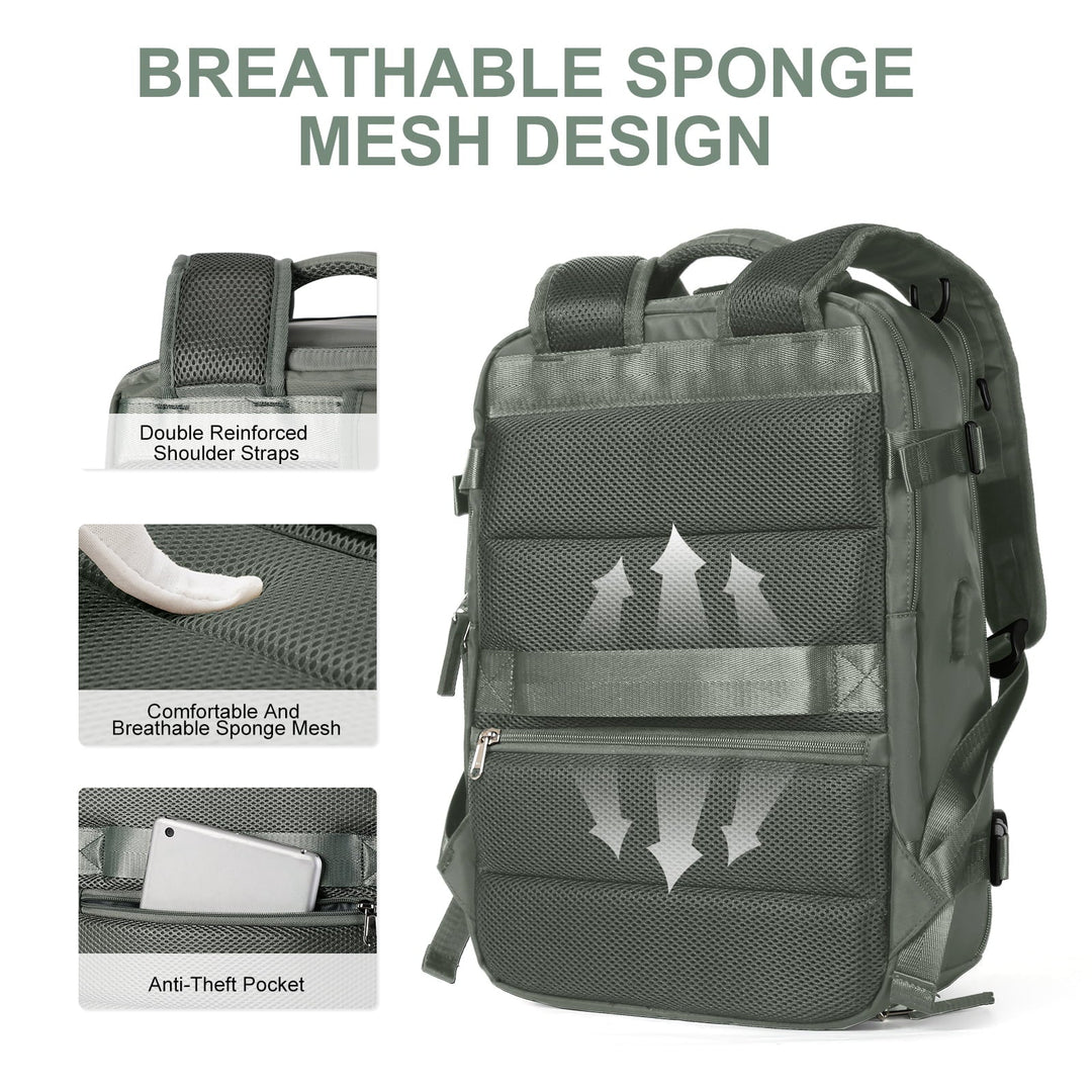 Lisslune | Women's Large Travel Backpack Waterproof Hiking Backpack