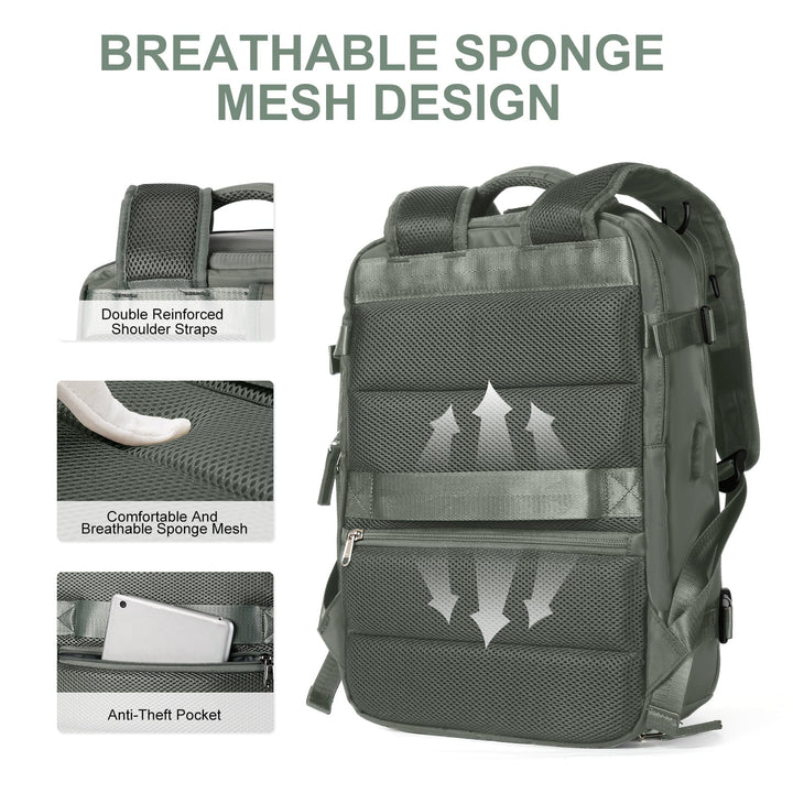 Lisslune | Women's Large Travel Backpack Waterproof Hiking Backpack