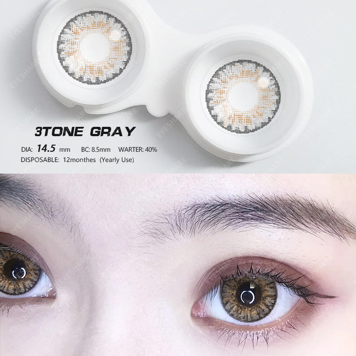 Rynx 3TONE Gray 14.5mm 1 Pair | 1 Year