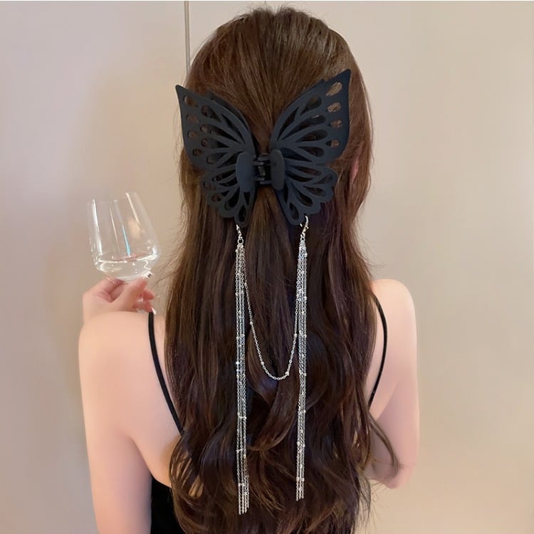 Lisslune | Tassel butterfly hair clip