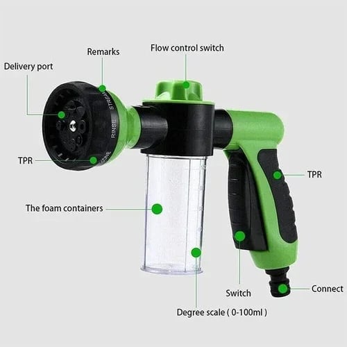Lisslune | Multi-mode Dog Bath Foaming Water Gun
