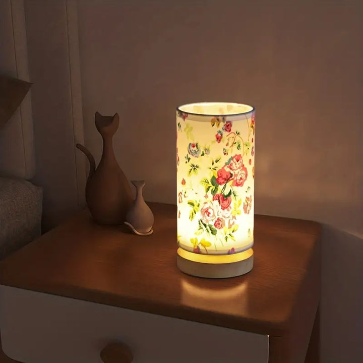 Lisslune | Linen Look Night Lamp with Modern Design – For a Cozy Atmosphere