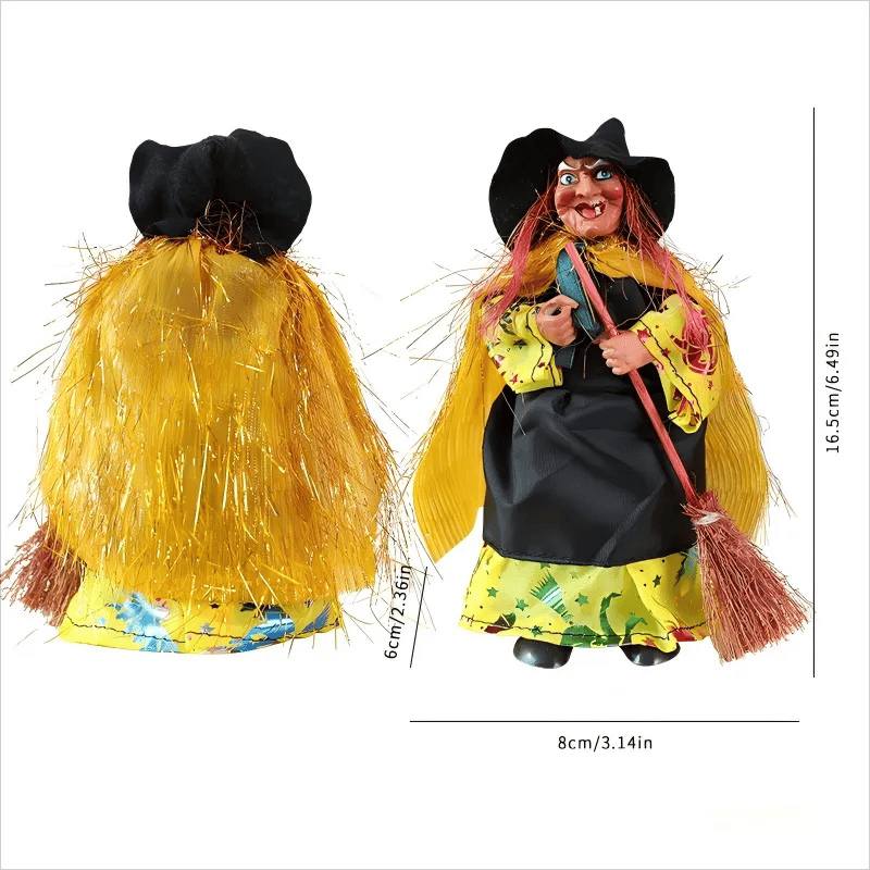 Lisslune | Halloween Witch Doll Statue Decor Desktop