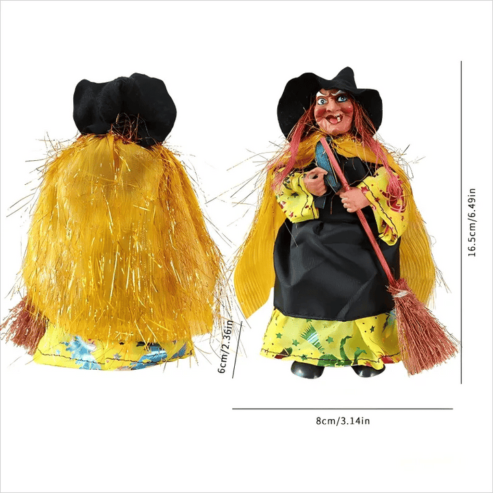 Lisslune | Halloween Witch Doll Statue Decor Desktop