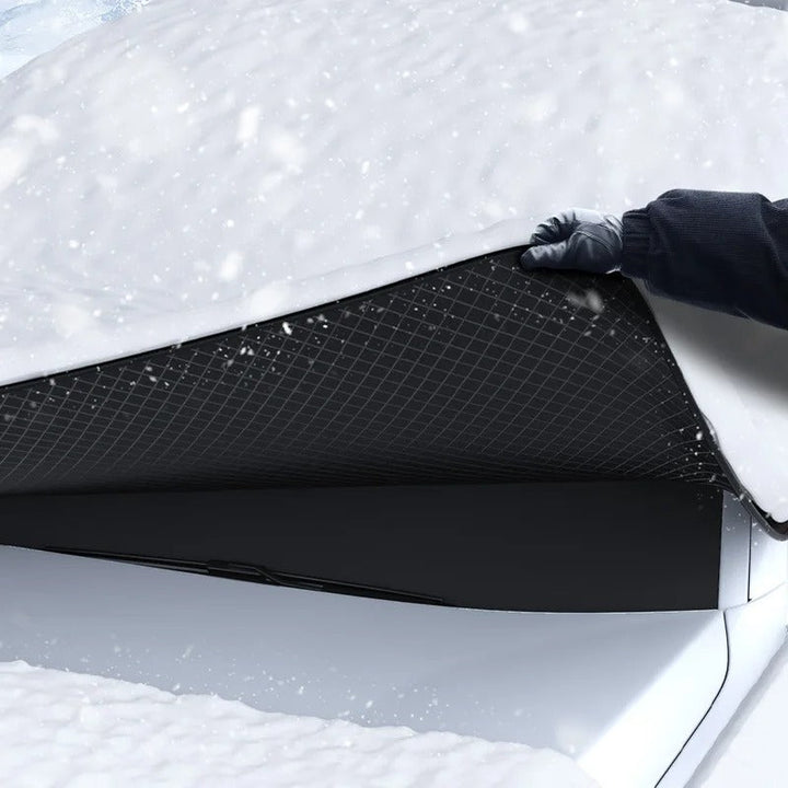 Lisslune | Magnetic Car Windshield Snow and Sun Protection Cover – Durable and Compact