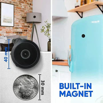 Lisslune | WatchPoint Mini – Wireless 1080p Camera with Night Vision and Magnetic Mount