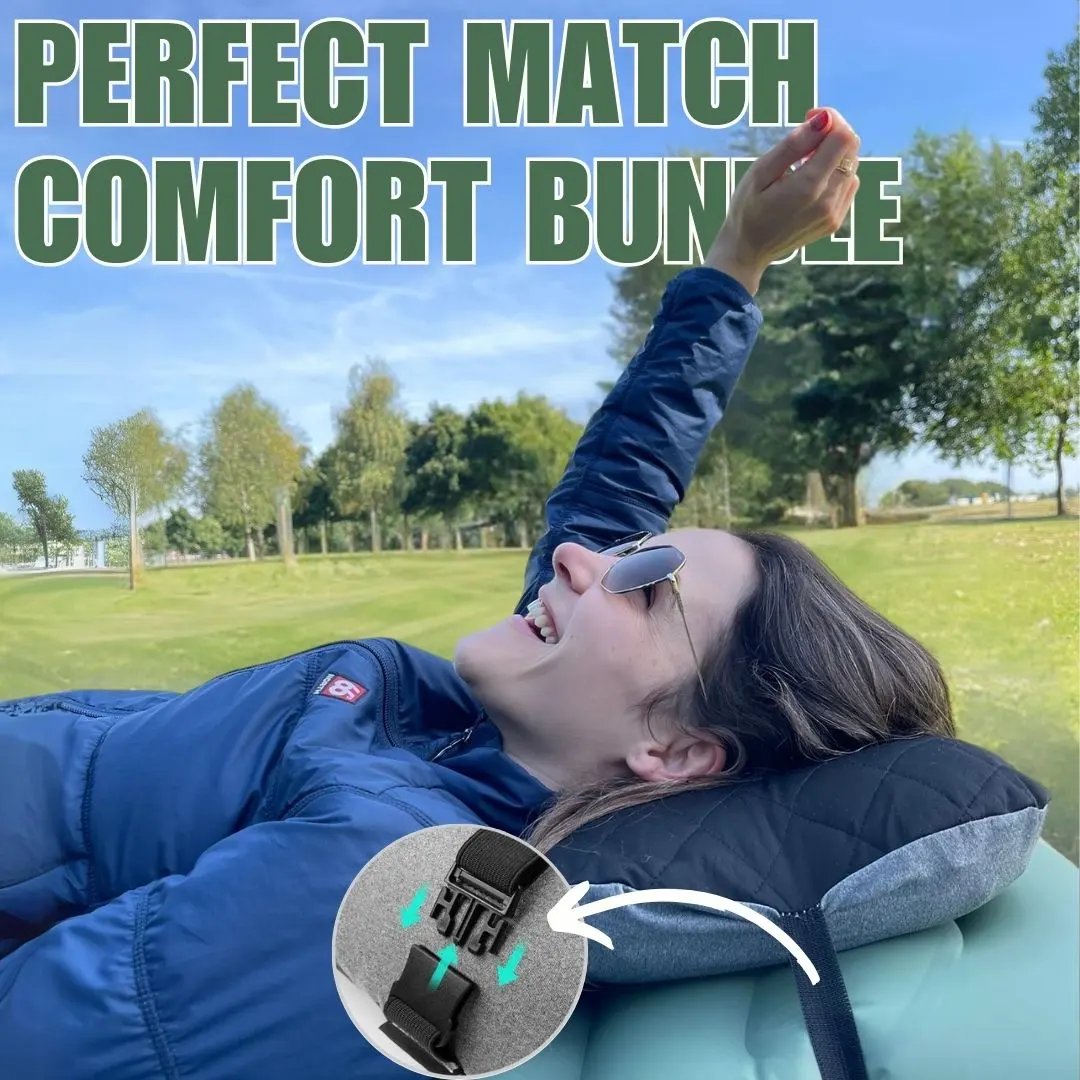 Lisslune | GreenCloud Air Sleeping Pad: Ultimate Comfort for Every Adventure