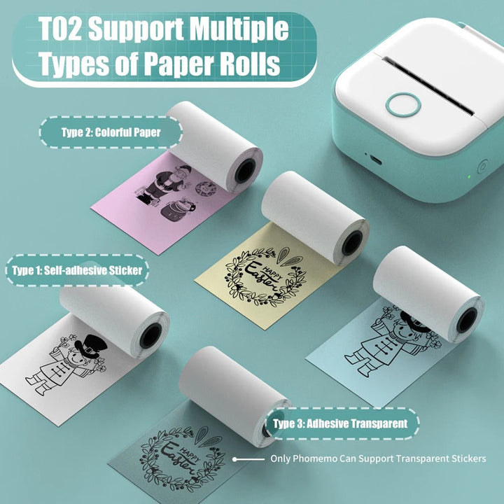 Lisslune | PocketPrint Mini – Portable Thermal Photo Printer Without Ink