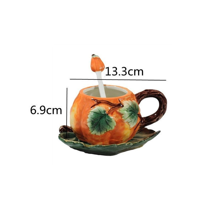 Lisslune | Creative Ceramic Pumpkin Mug Set