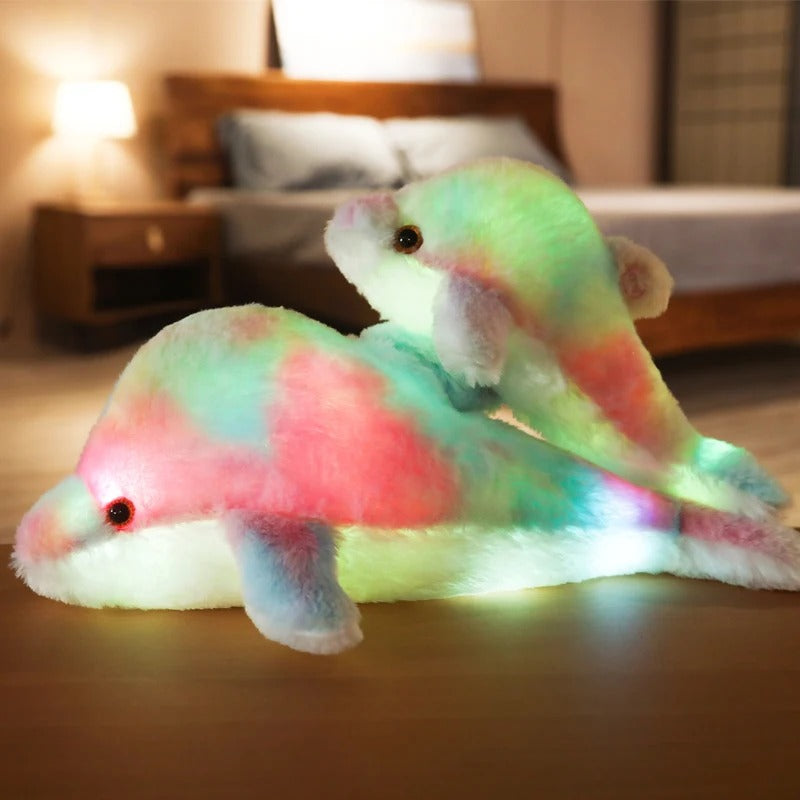 Lisslune | LunaDolphin – Soft plush night light for safe and soothing sleep