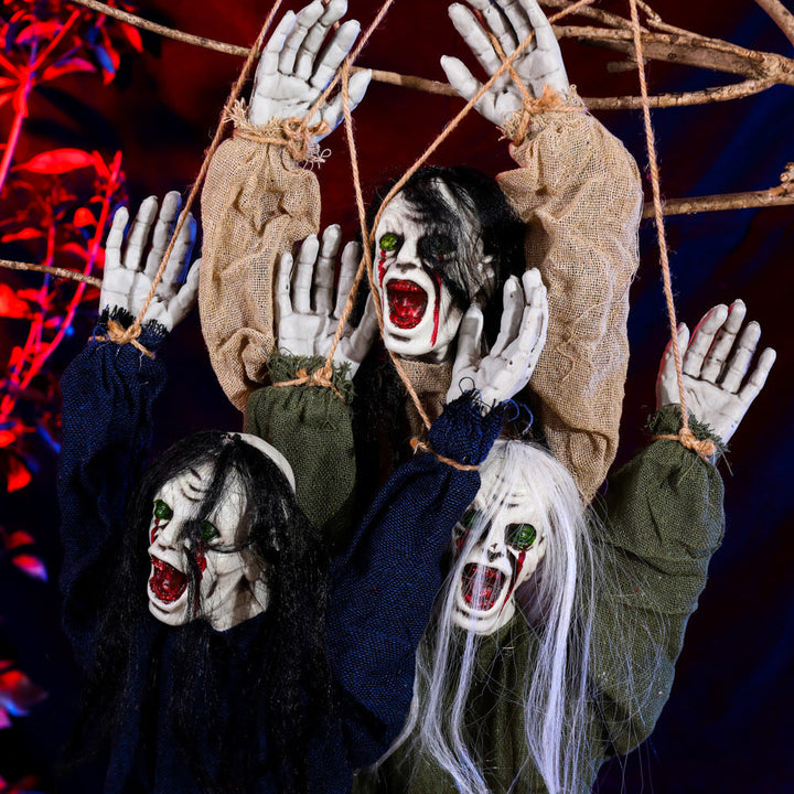 Lisslune | Halloween Hanging Decoration – Creepy Ghost with Blood Stains