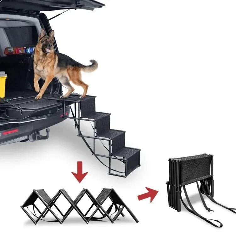 Lisslune | Foldable Car Steps for Dogs Safe Climbing for Puppies