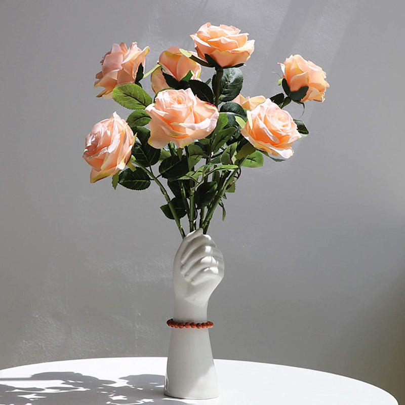 Lisslune | Ceramics Vase Modern Creative Hand Vase Flowers  Home Decor Gifts