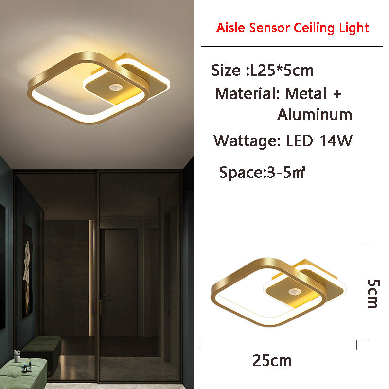 Lisslune | MotionGlide PIR Motion Sensor LED Ceiling Light | Smart Lighting | Energy Efficient | Perfect for Hallway & Bathroom