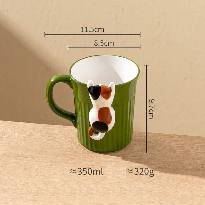 Lisslune | Cute Climbing Cat Ceramic Mug