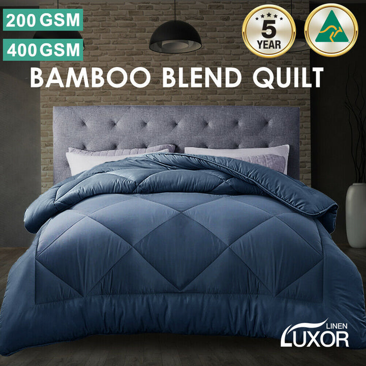 Lisslune | Doona Quilt Microfiber - All Seasons - Blue