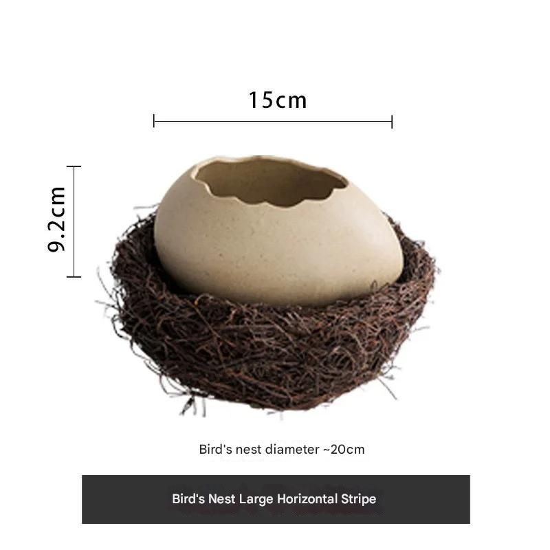 Lisslune | Creative Ceramic Bird Nest Eggshell Bowl