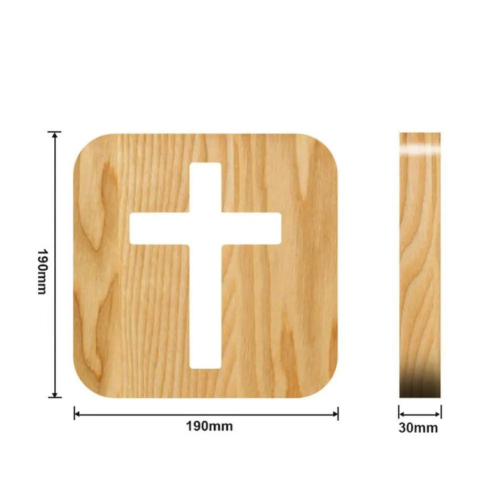 Lisslune | IlluminatedFaith – Minimalist Cross Night Light