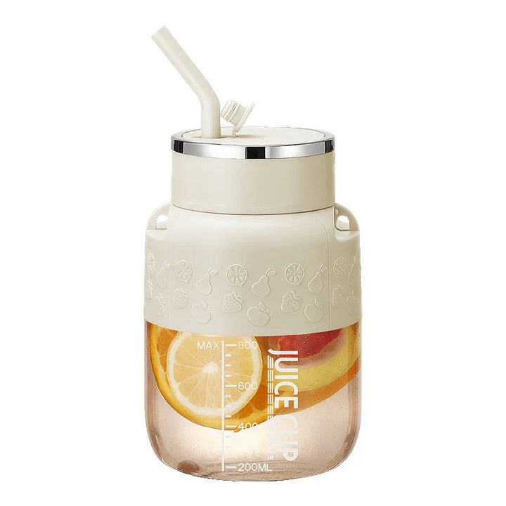 Lisslune | 2in1 Bottle Mixer with Straw 800ml - Perfect for On the Go!