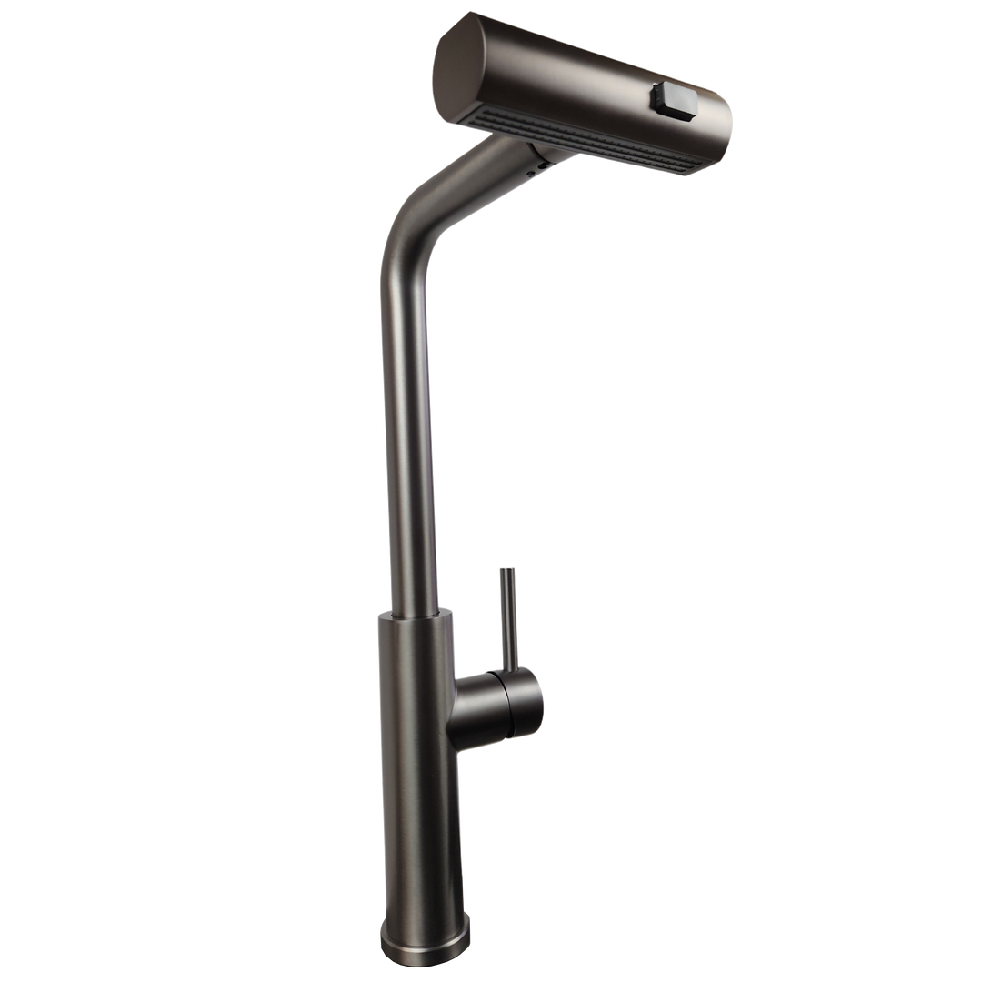Lisslune | Kitchen faucet, JF-8012B GRAPHITE Pull-out tap, waterfall, 3 modes