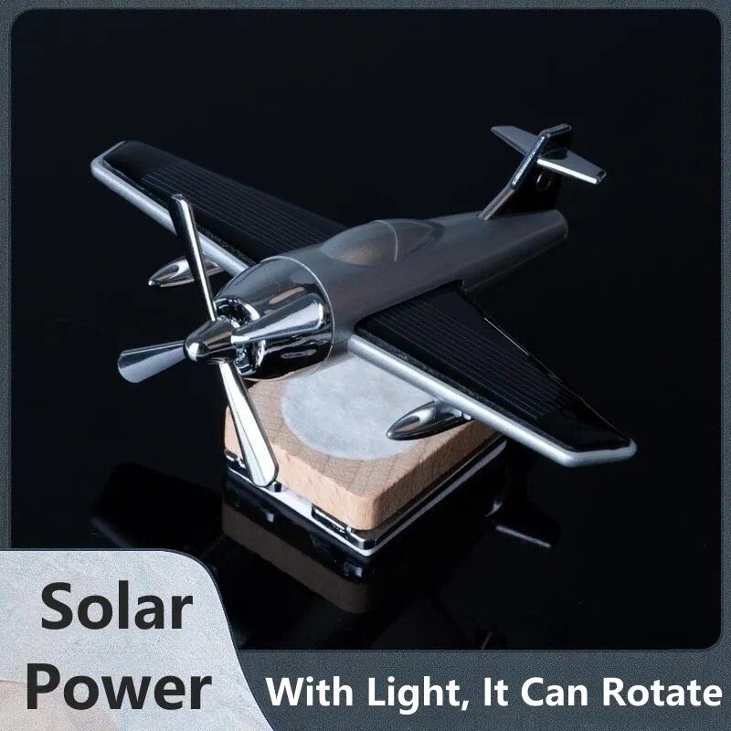 Lisslune | Solar-powered rotating aircraft air freshener and ornament
