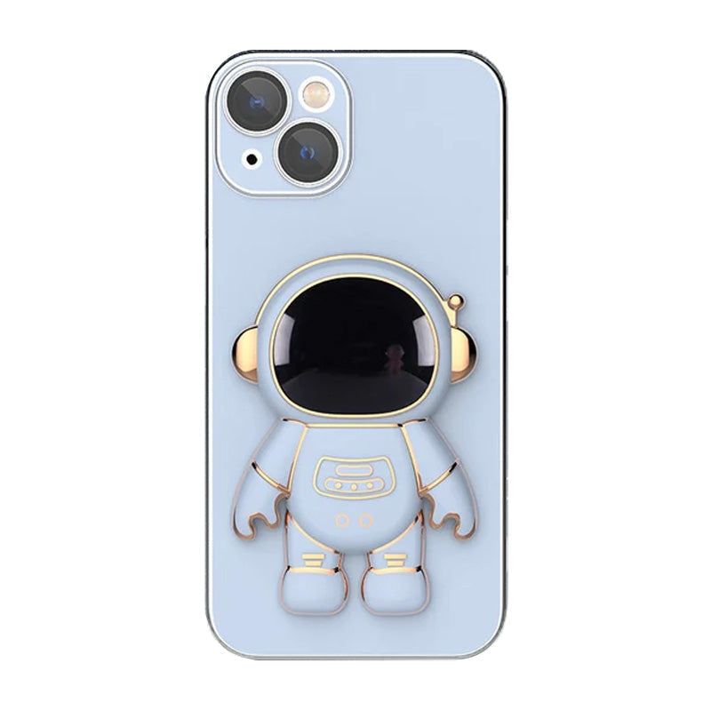 Lisslune | 6D Plating Astronaut Hidden Stand-case Cover For IPhone