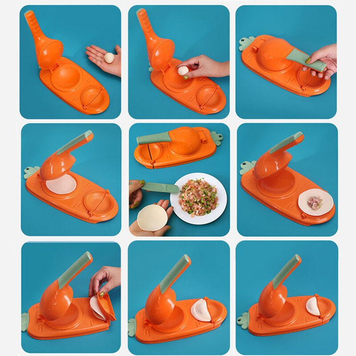 Lisslune | DIY Dough Pocket Maker Dough Press Tool Hand Wrapper Plastic Mold Dough Skin Artifact Dough Press Kitchen Accessories