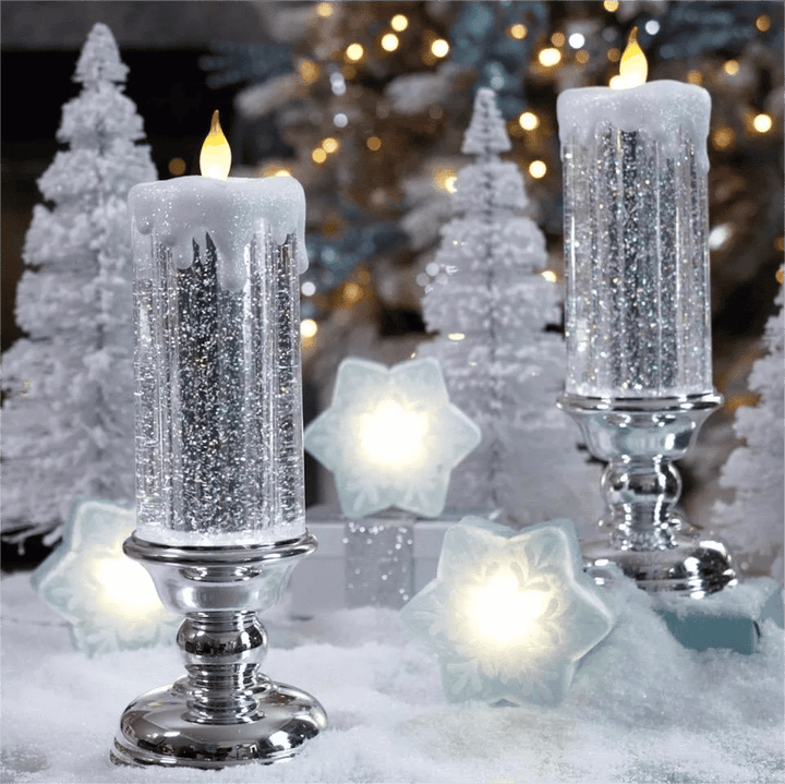 Lisslune | LED Christmas Candles  With Pedestal