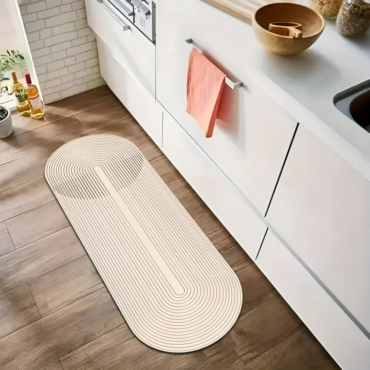 Lisslune | AquaStone Diatomite Bath Mat – Ultra Absorbent, Non-Slip & Soft