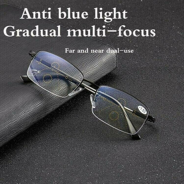 Lisslune | Third Generation Titanium Progressive Far And Near Dual-Use Reading Glasses