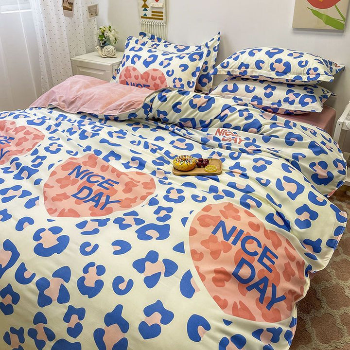 Lisslune | Abstract Chessboard Single Bed Linen Set