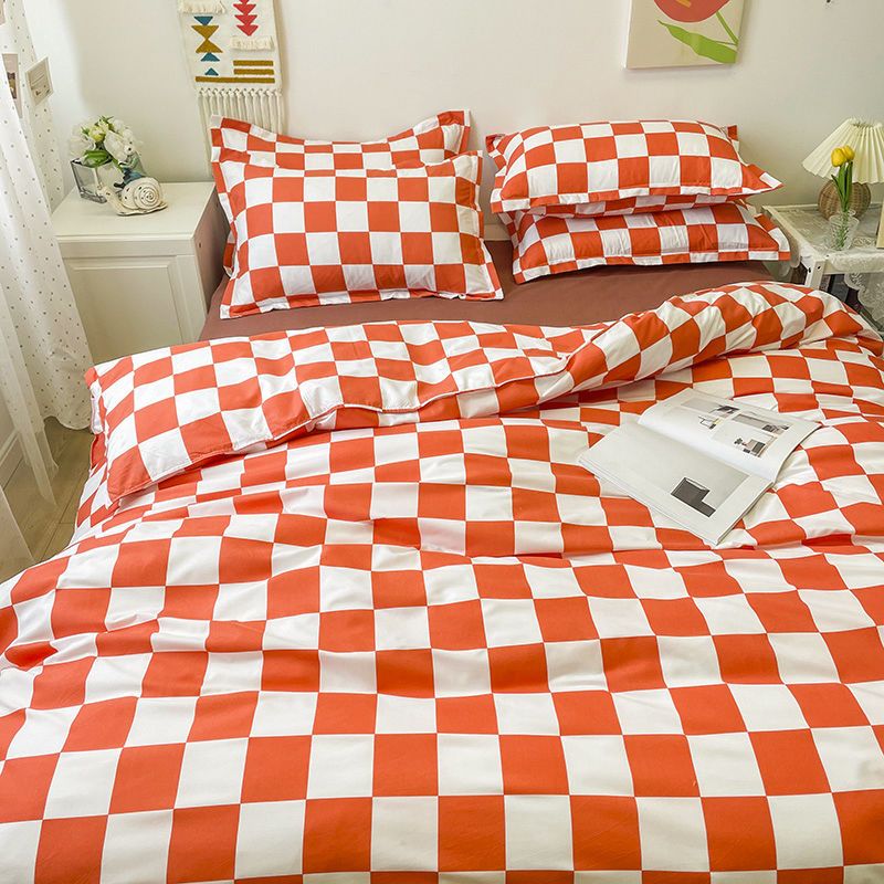 Lisslune | Abstract Chessboard Single Bed Linen Set