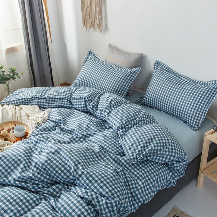 Lisslune | Abstract Chessboard Single Bed Linen Set