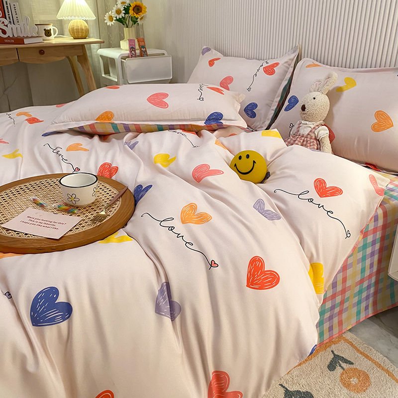 Lisslune | Abstract Chessboard Single Bed Linen Set