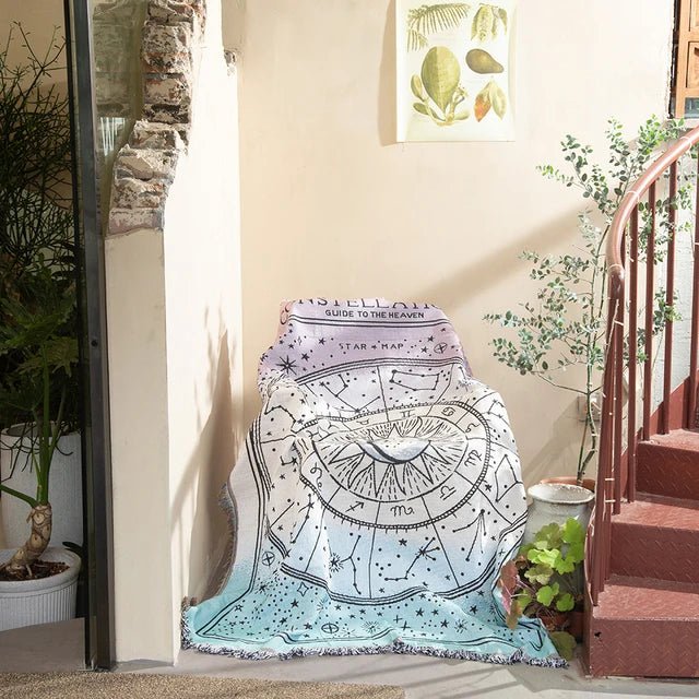 Lisslune | Abstract Woven Wall Tapestry Throw Blanket