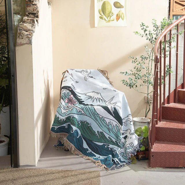 Lisslune | Abstract Woven Wall Tapestry Throw Blanket